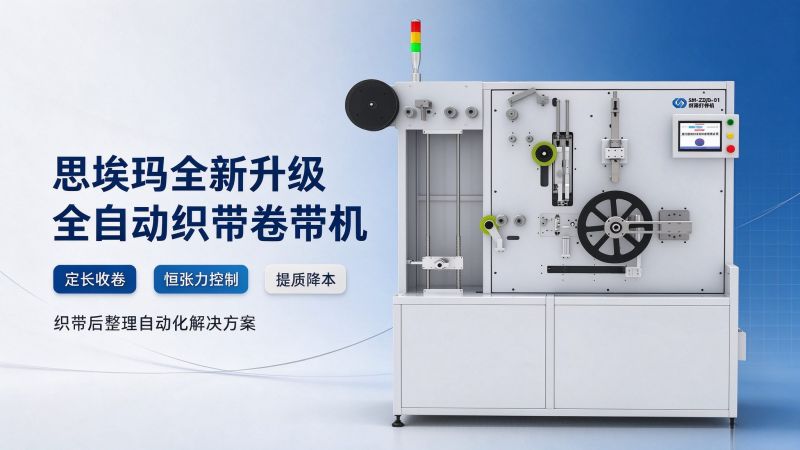 思埃玛全新智能织带收卷设备
